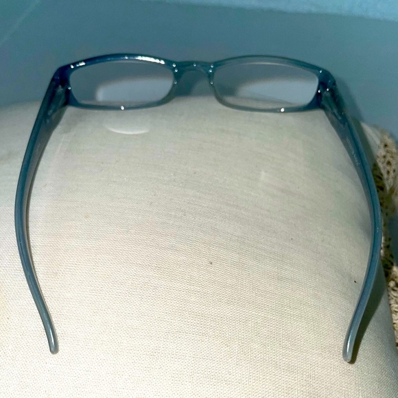 Like-new +2.75 midnight blue & rhinestone readers/glasses with microfiber pouch - Picture 4 of 5